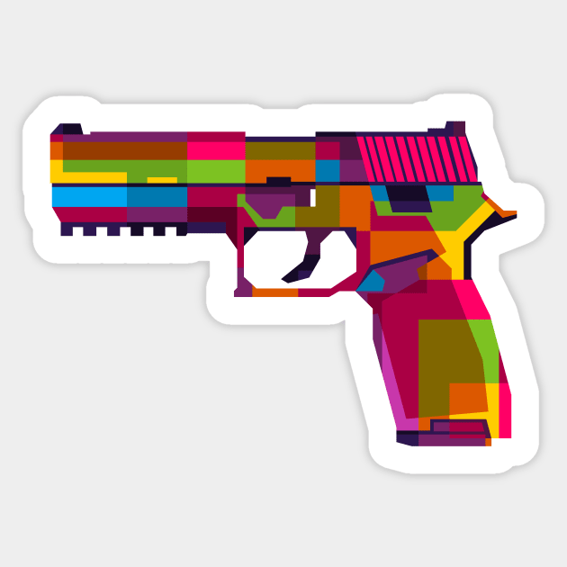 SIG P250 Handgun Sticker by wpaprint